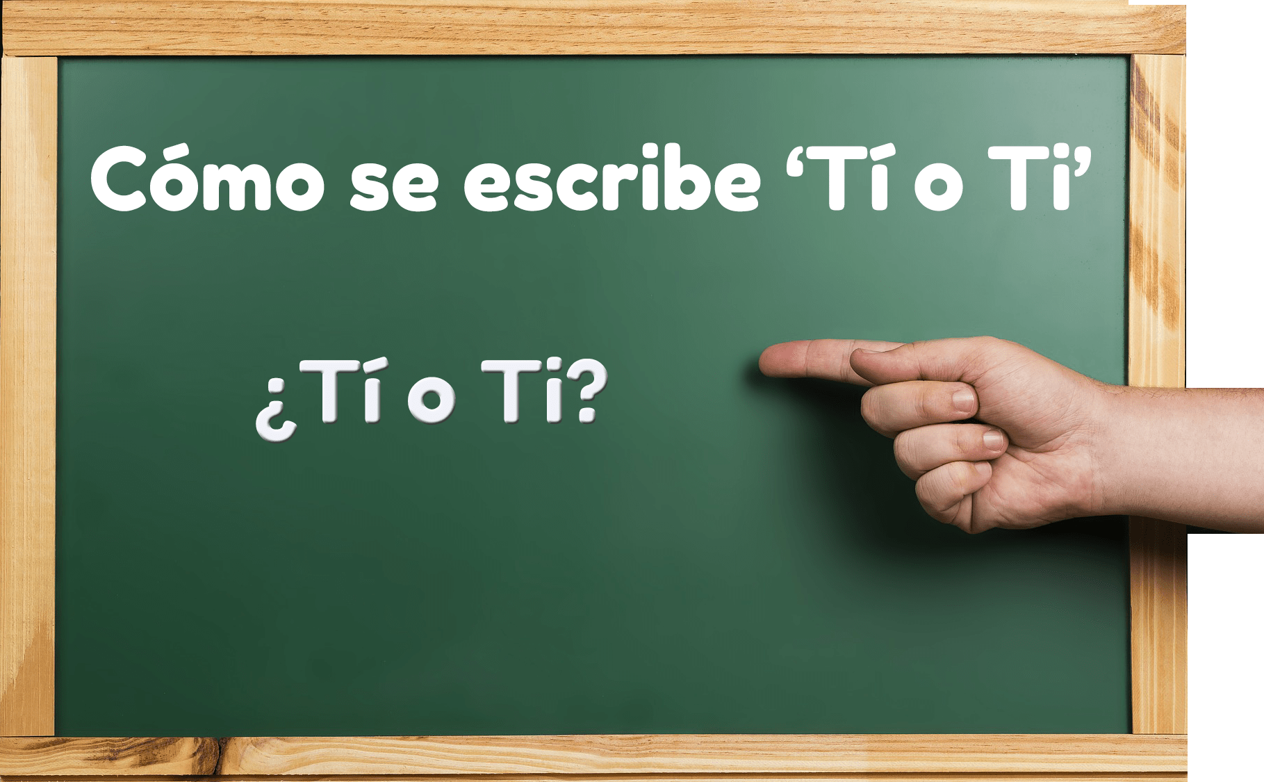 Tio En Italiano Como Se Escribe ¿Ti o Tí? como se escribe | Educación | Tanfácil